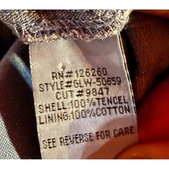 Velvet Heart Women Medium Blue Button Down Front Belted Chambray Shirt Dress - Picture 6 of 12